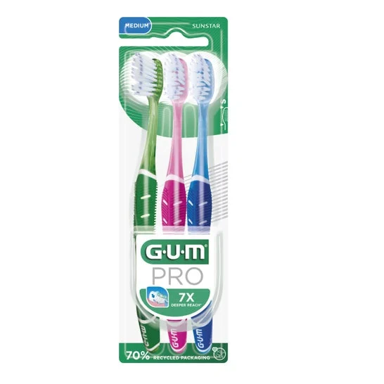 Gum Pack Pro 528 Cepillo Dental Medio 2+1uds