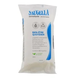 Saugella Bienestar Diario Toallitas Limpiadoras 15 uds
