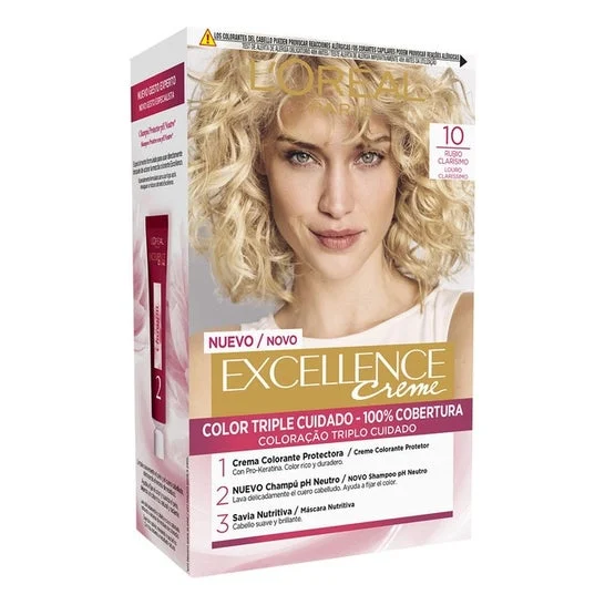 L'Oreal Set Excellence Creme Hair Color 10 Biondo Molto Chiaro