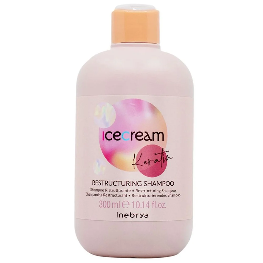 INEBRYA ICE CREAM KERATIN SHAMPOO RISTRUTTURANTE CHERATINA 300ML