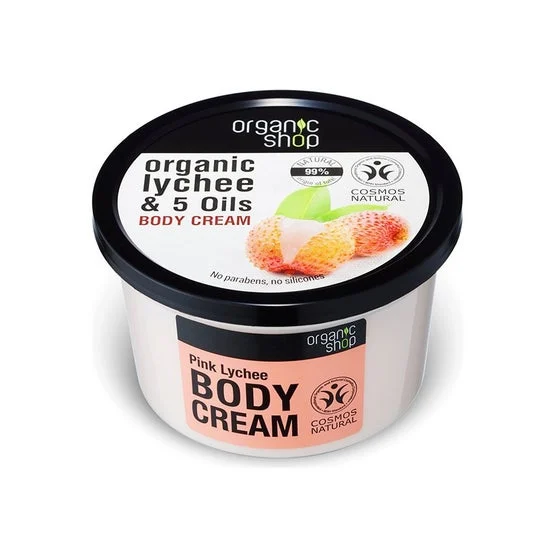 Organic Shop Crema per il corpo al litchi rosa 250ml