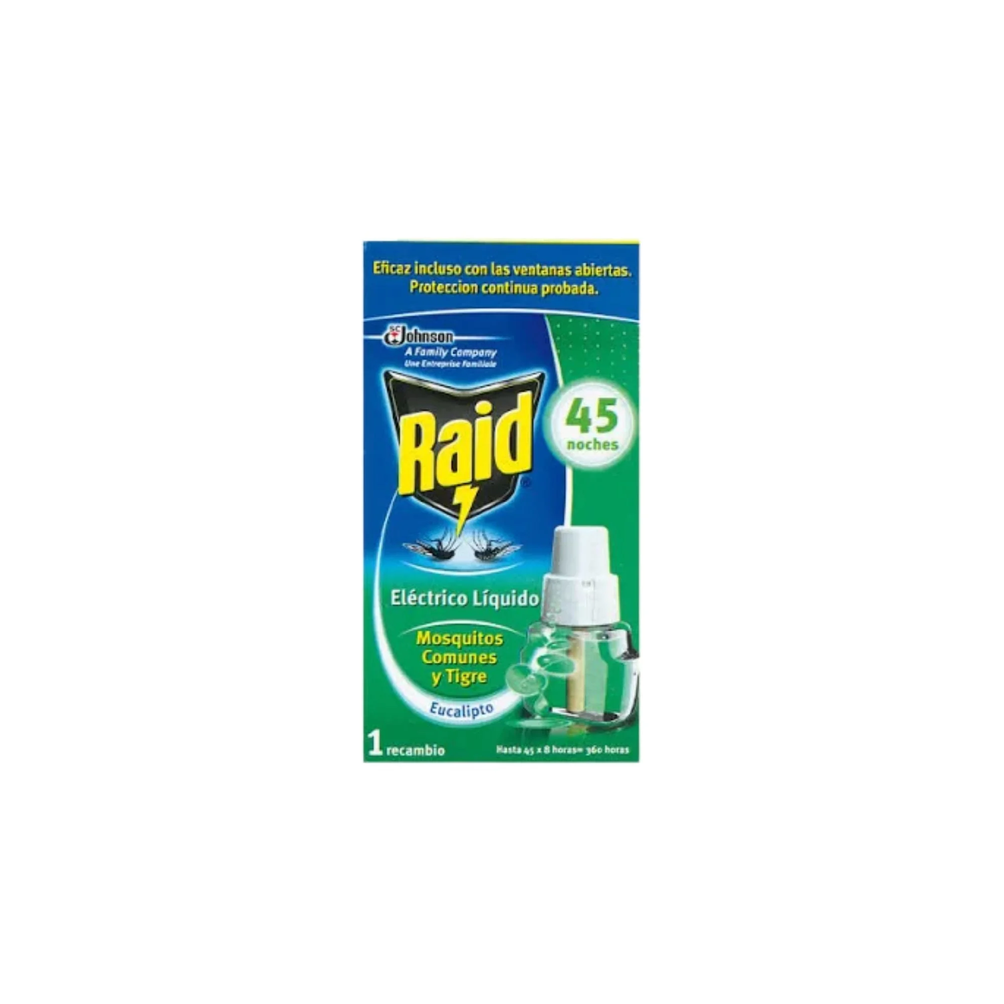 Raid Protezione Antizanzare Eucalipto Ricambio 45 Notti