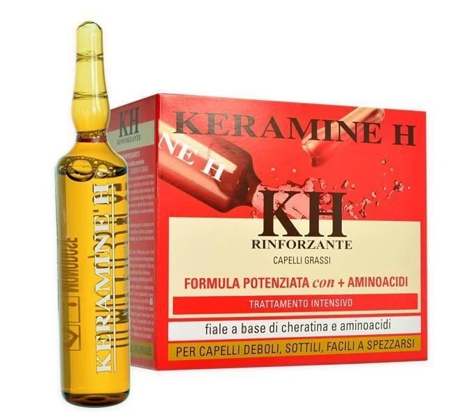 K.h. rossa fiale capelli grassi 10 fiale da 10 ml