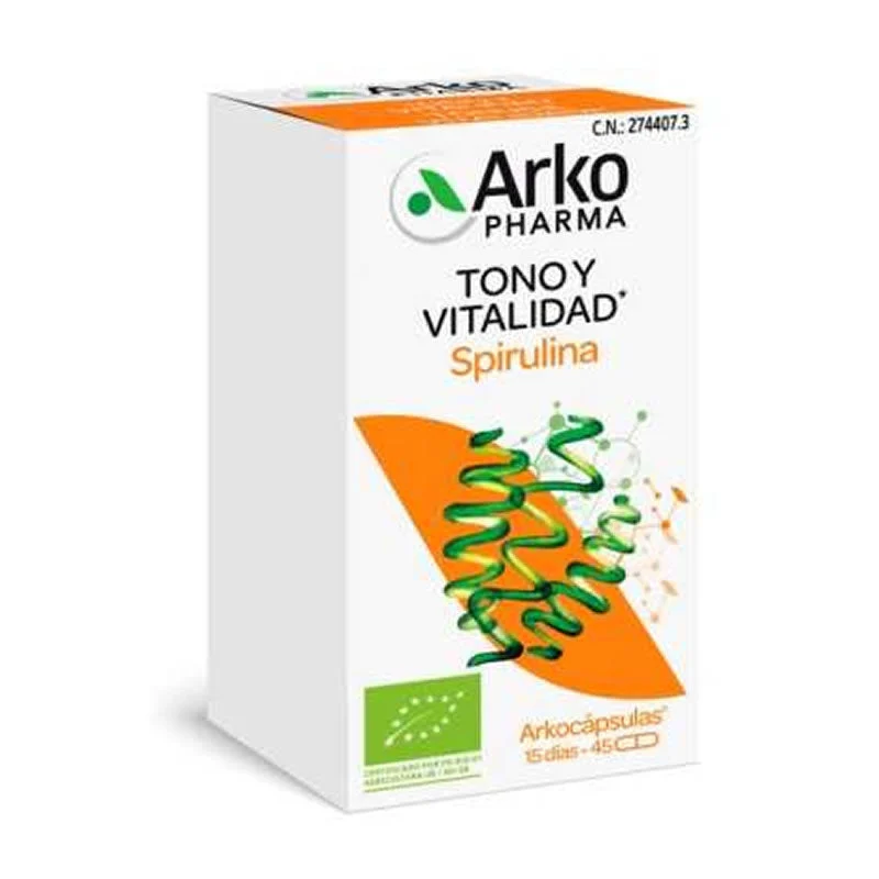 Arkocaps Spirulina Bio 45 Capsule