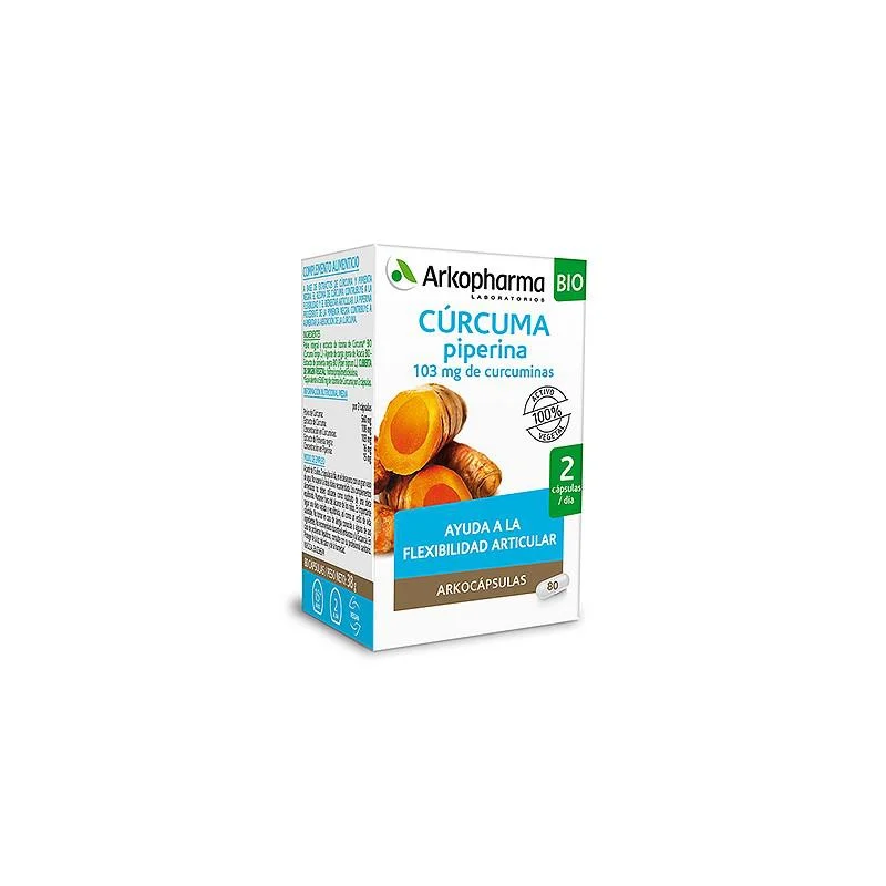 Arkopharma Curcuma Piperina 80 Capsule