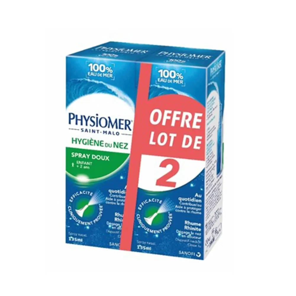 Physiomer Igiene Del Naso Spray Morbido 2x135ml