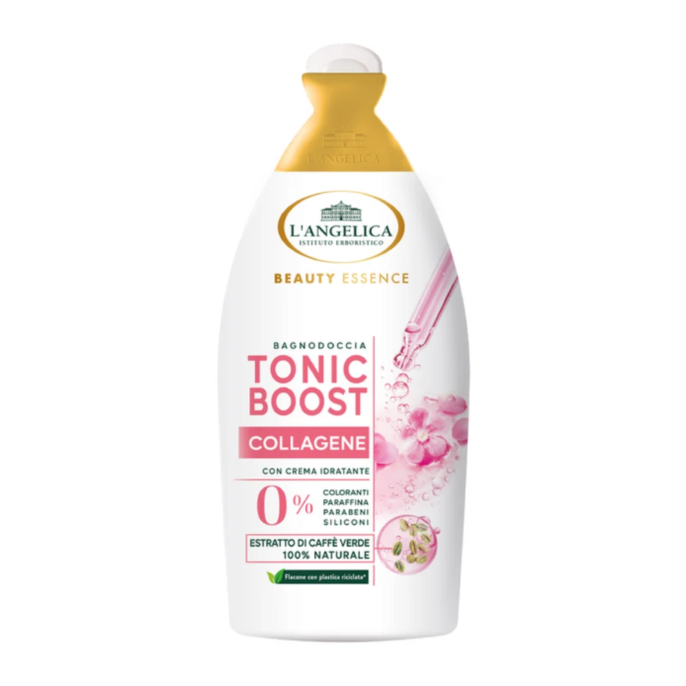 L'Angelica Beauty Essence Bagnodoccia Tonic Boost Collagene Con Estratto Di Caffe` Verde 520 Ml