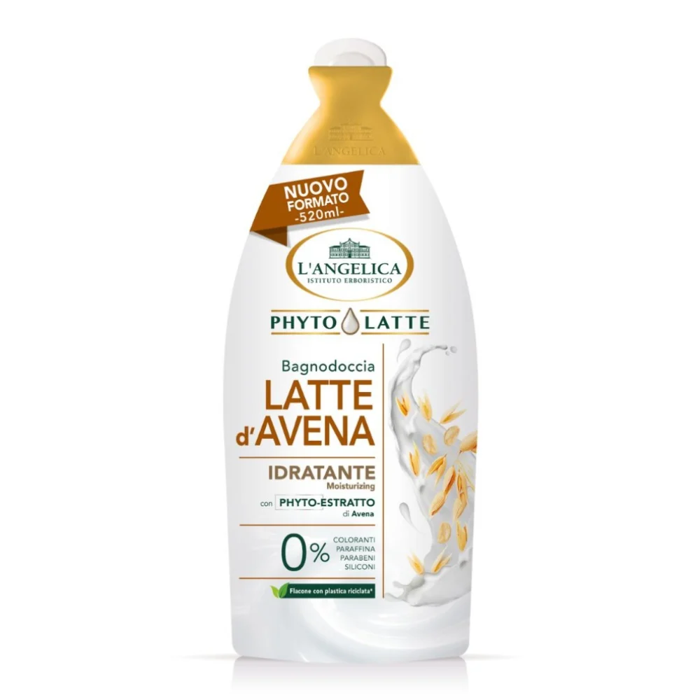 L'Angelica Phytolatte Bagnodoccia Latte D`Avena Idratante 520 Ml