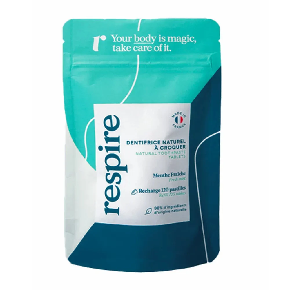 Ricarica di dentifricio solido Respire 120 compresse