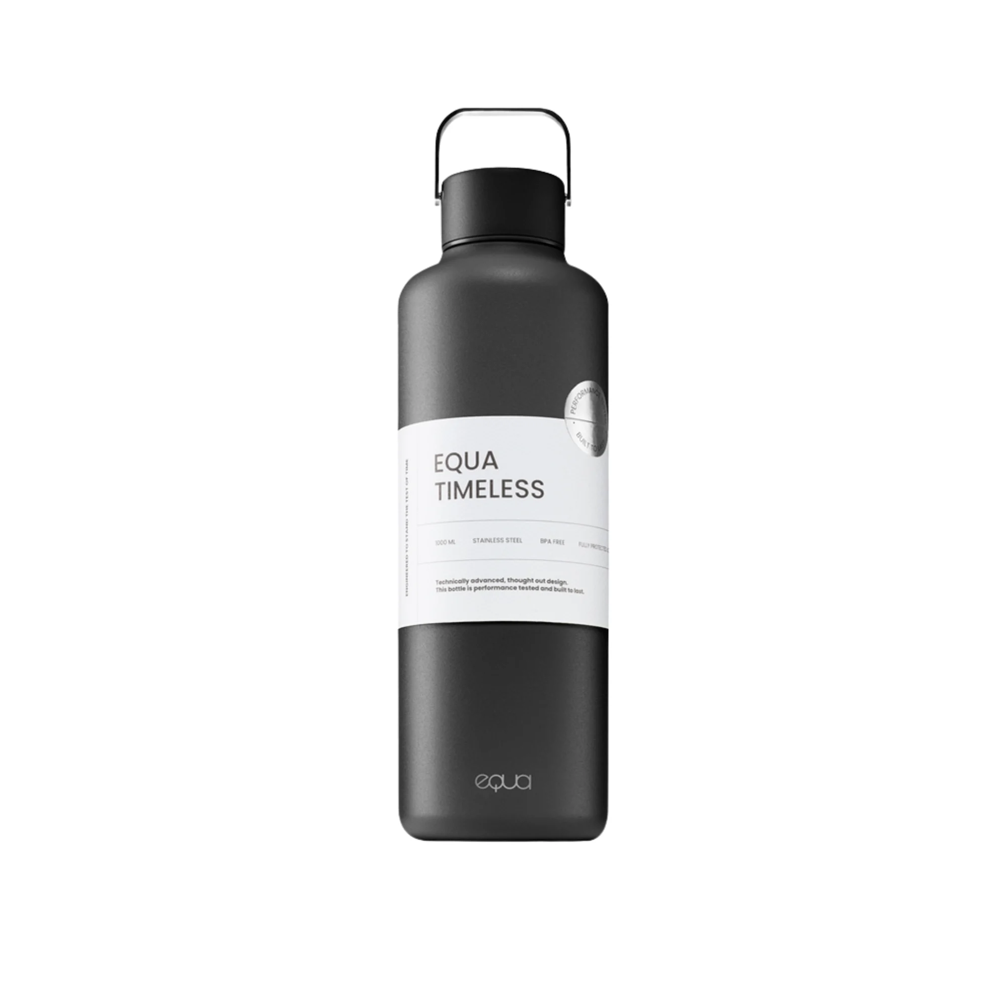 Equa Timeless bottiglia in acciaio inox per l’acqua colore scuro 1000 ml