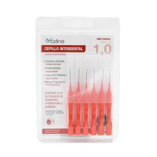 Farline Cepillo Interdental Mini Conical 1,0mm 6uds