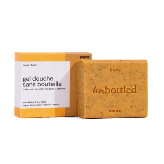 Unbottled Gel Douche Sans Bouteille Mandarine & Verveine 110g
