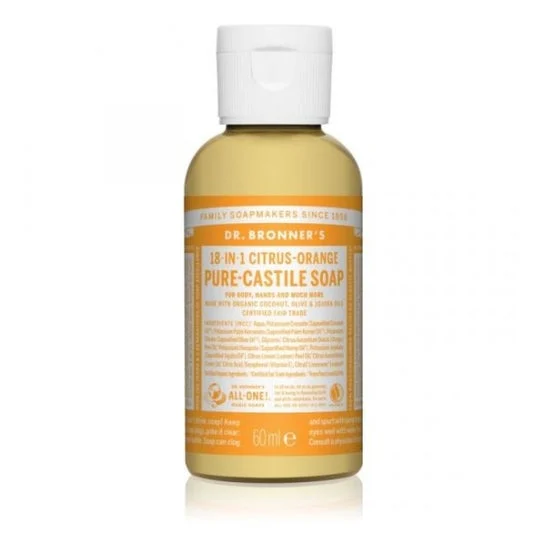 Sapone all'arancia e agli agrumi del Dr. Bronner 60ml