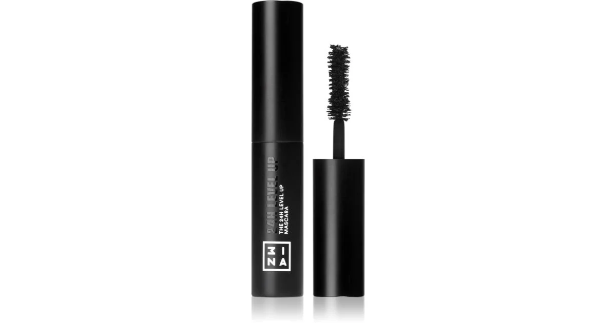 3INA The 24H Level Up Mascara Mini mascara lunga tenuta colore 900 - nero 4,5 ml