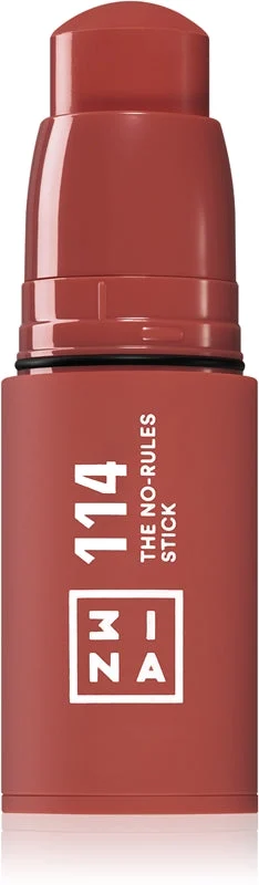 3INA The No-Rules Stick matita multifunzione per occhi, labbra e viso colore 114 - marrone chiaro 5 g