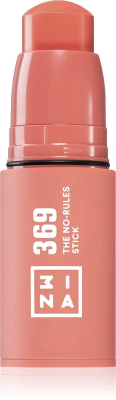 3INA The No-Rules Stick matita multifunzione per occhi, labbra e viso colore 369 - rosa marrone 5 g