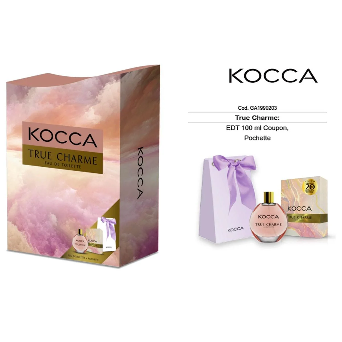 KOCCA TRUE CHARME: Coupon EDT 100ml + pochette