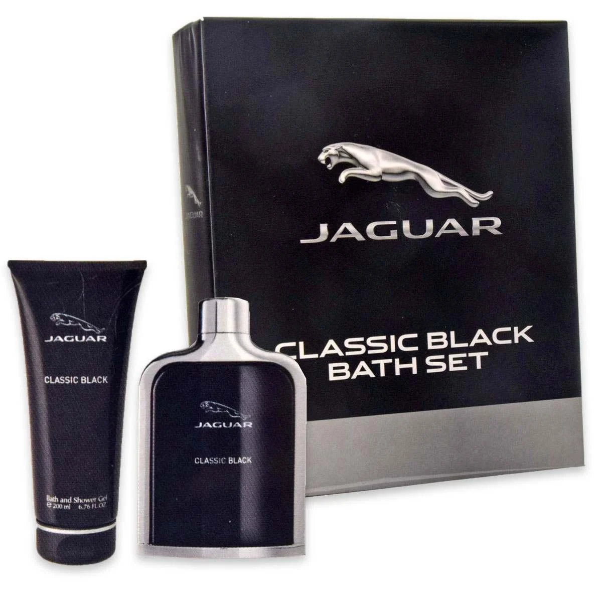 Cofanetto jaguar classico nero set bagno edt 100 ml + bagnoschiuma 200 ml