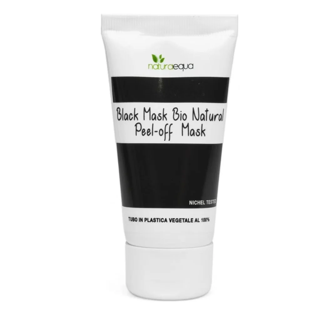 Naturaequa Maschera nera Bio Natural Peel-Off Maschera, 50 ml
