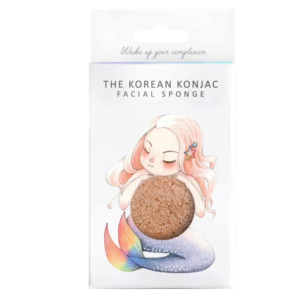 The konjac sponge company Spugna vegan con argilla rosa, per una dolce pulizia del viso delicata ed ecologica