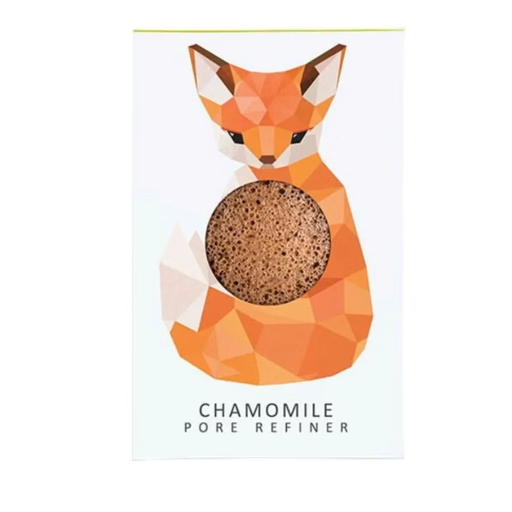 The konjac sponge company Konjac Mini Pore Refiner Woodland Fox con Camomilla