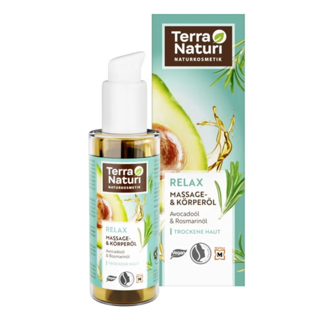Terra naturi Olio per il corpo e per il massaggio RILASSANTE, 100 ml