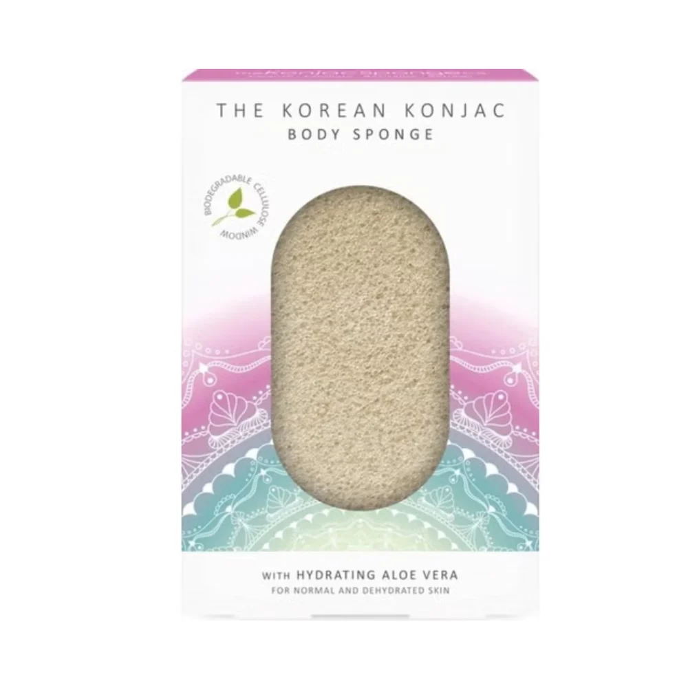 The konjac sponge company Mandala Konjac Spugna per il corpo Aloe Vera