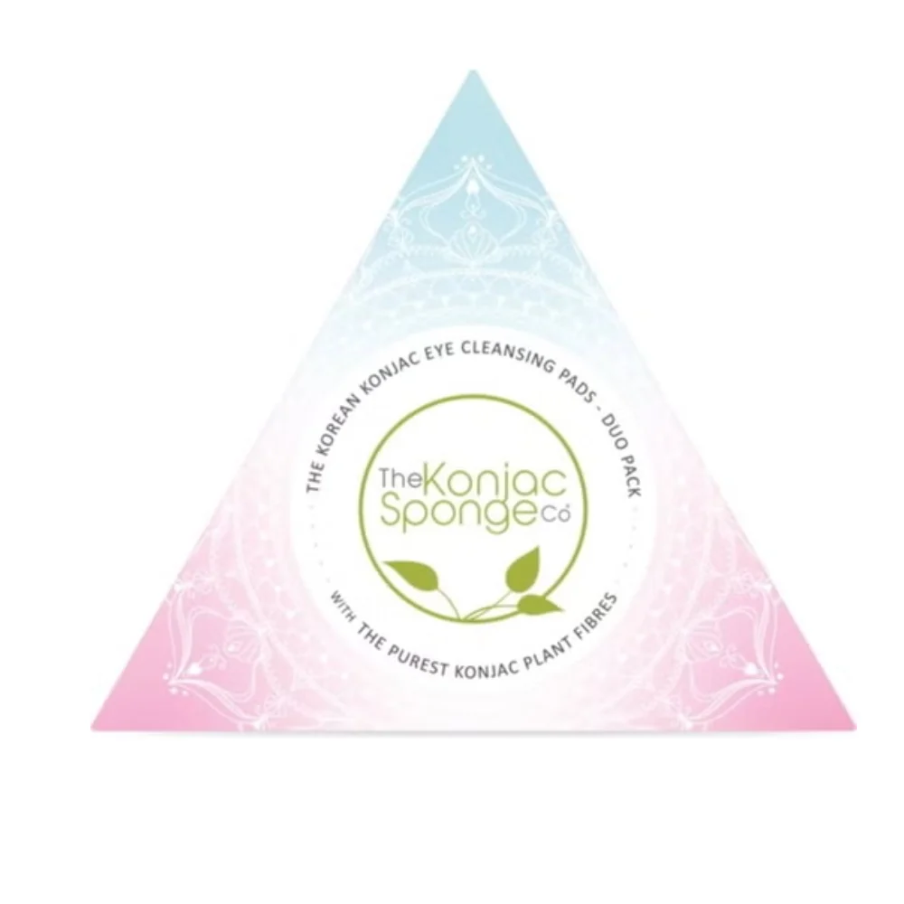 The konjac sponge company Confezione di dischetti per la pulizia degli occhi, 2 pezzi