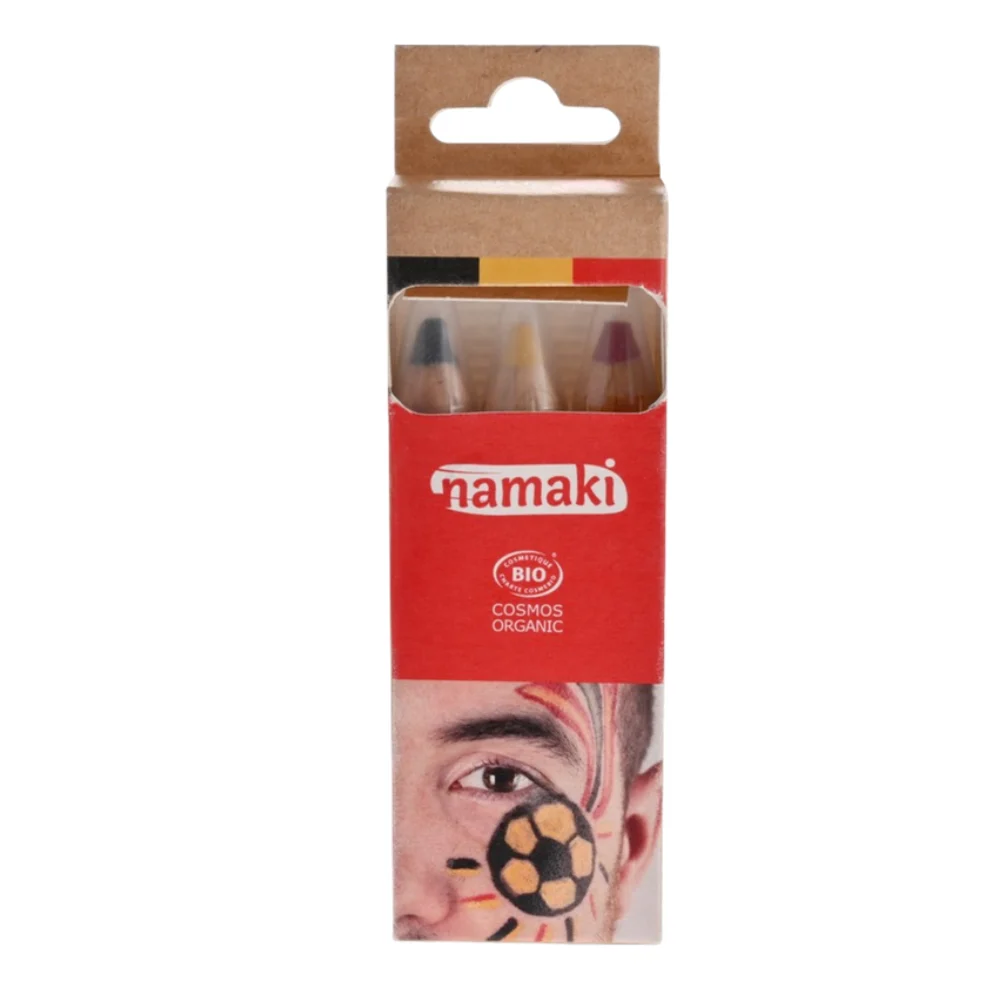 Namaki Kit matite da supporto, nero-giallo-rosso
