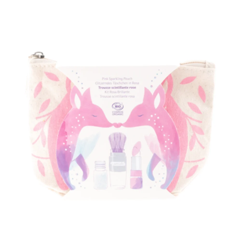 Namaki Pink Fox Sparkling Pouch trousse duo scintillante per i più piccoli