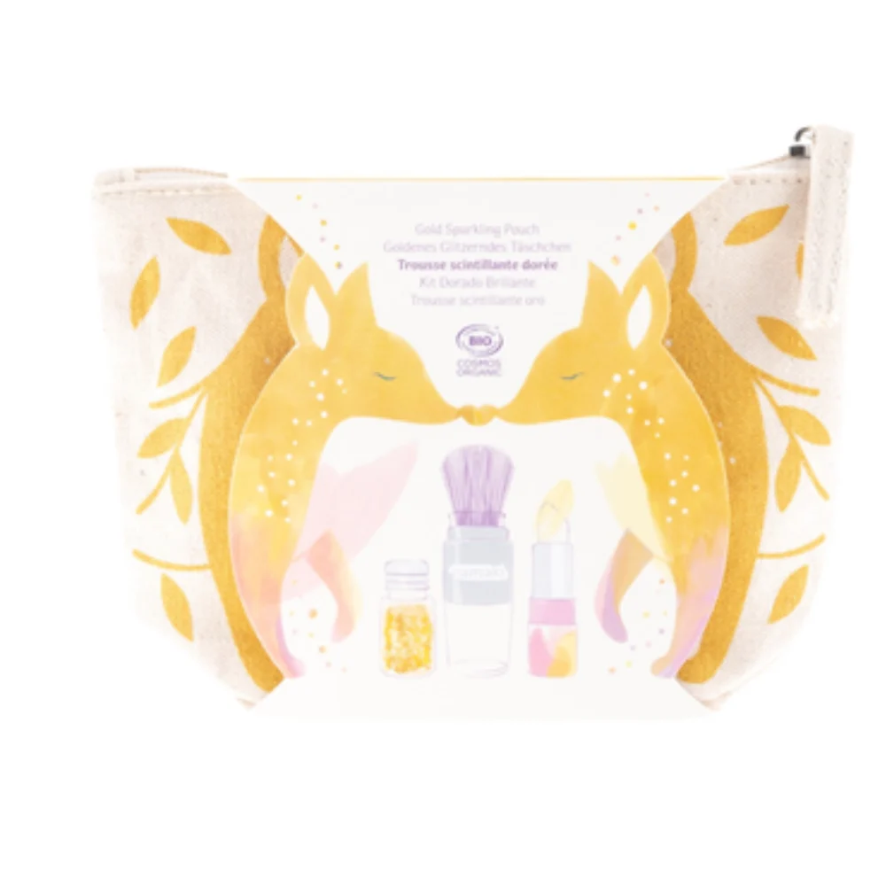 Namaki Pouch Gold Fox Sparkling trousse duo scintillante per i più piccoli