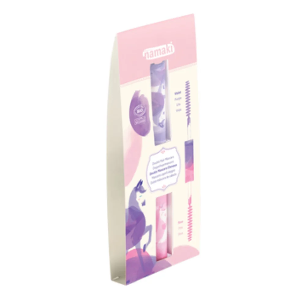 Namaki Mascara per Capelli a Doppia Punta Rosa - Viola, 7 ml