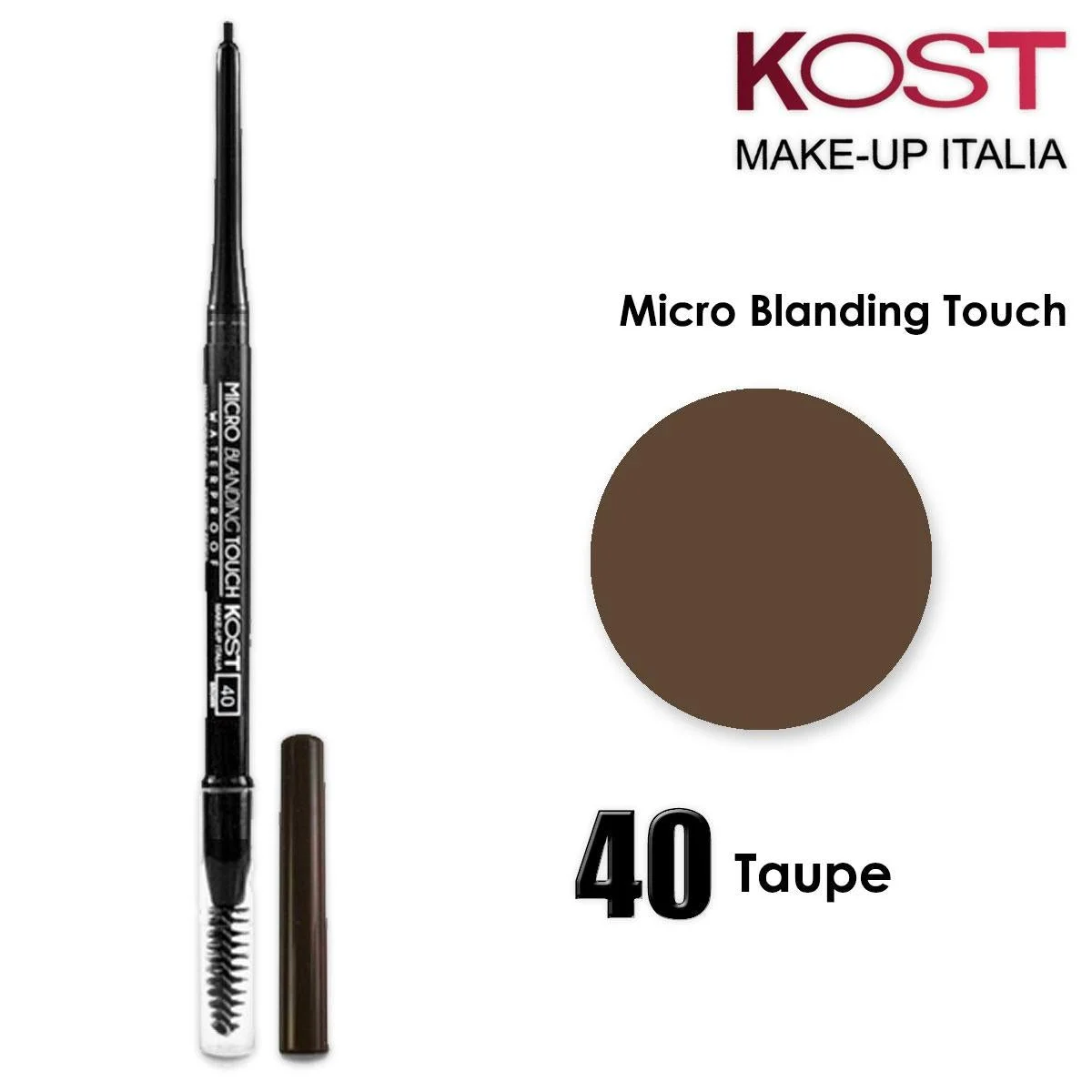 Kost Matita Automatica Sopracciglia Waterproof Microblading Touch N40