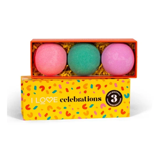 I Love Celebration Set Bombas de Baño 3uds