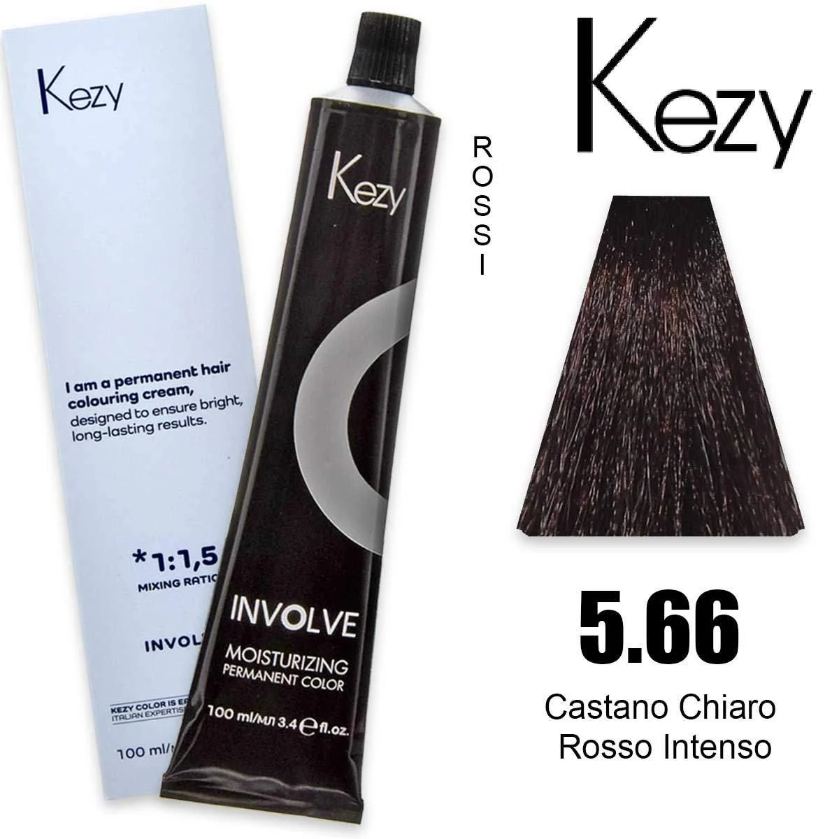 Kezy involve color 100 ml castano chiaro rosso intenso 5.66