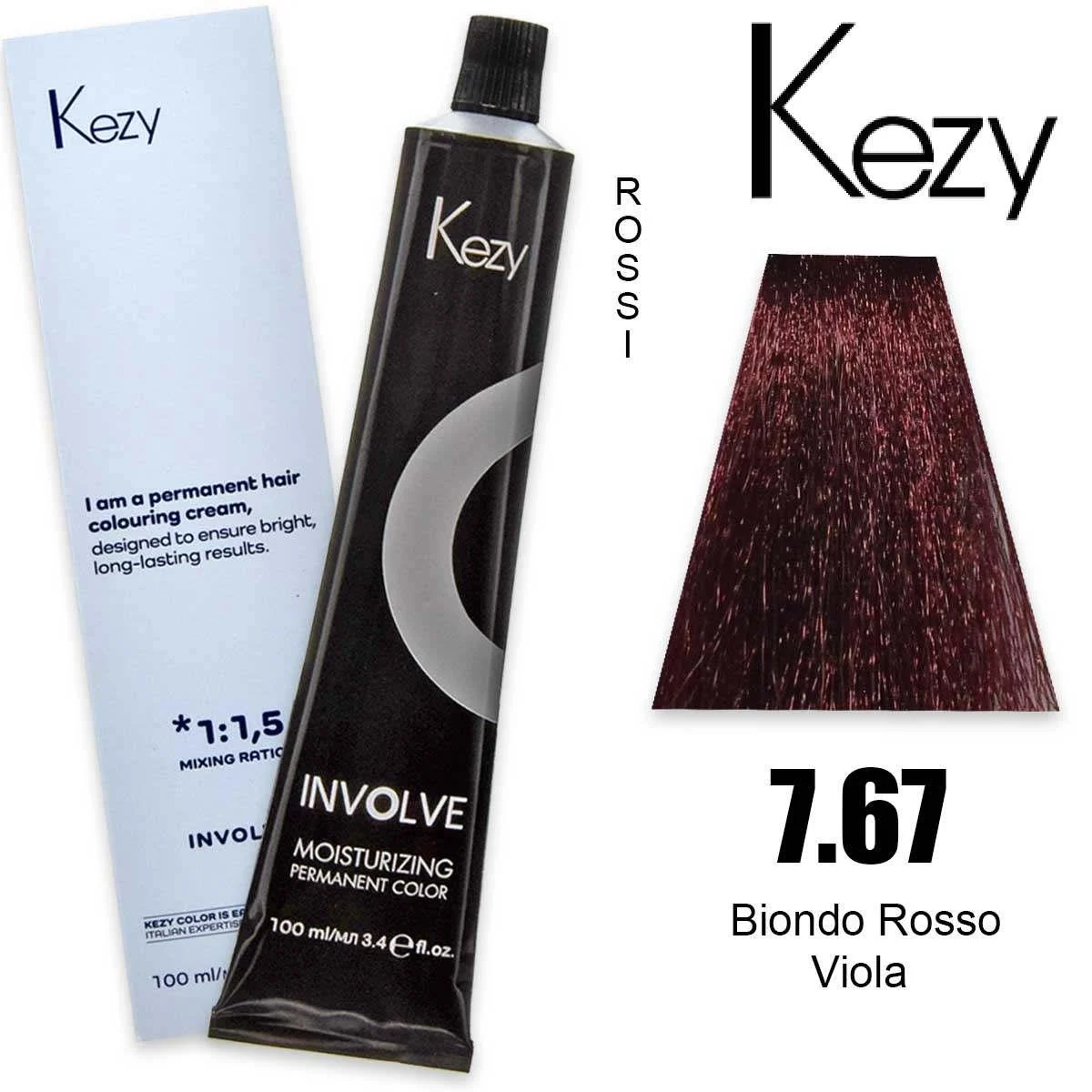 Kezy involve color 100 ml biondo rosso viola 7.67