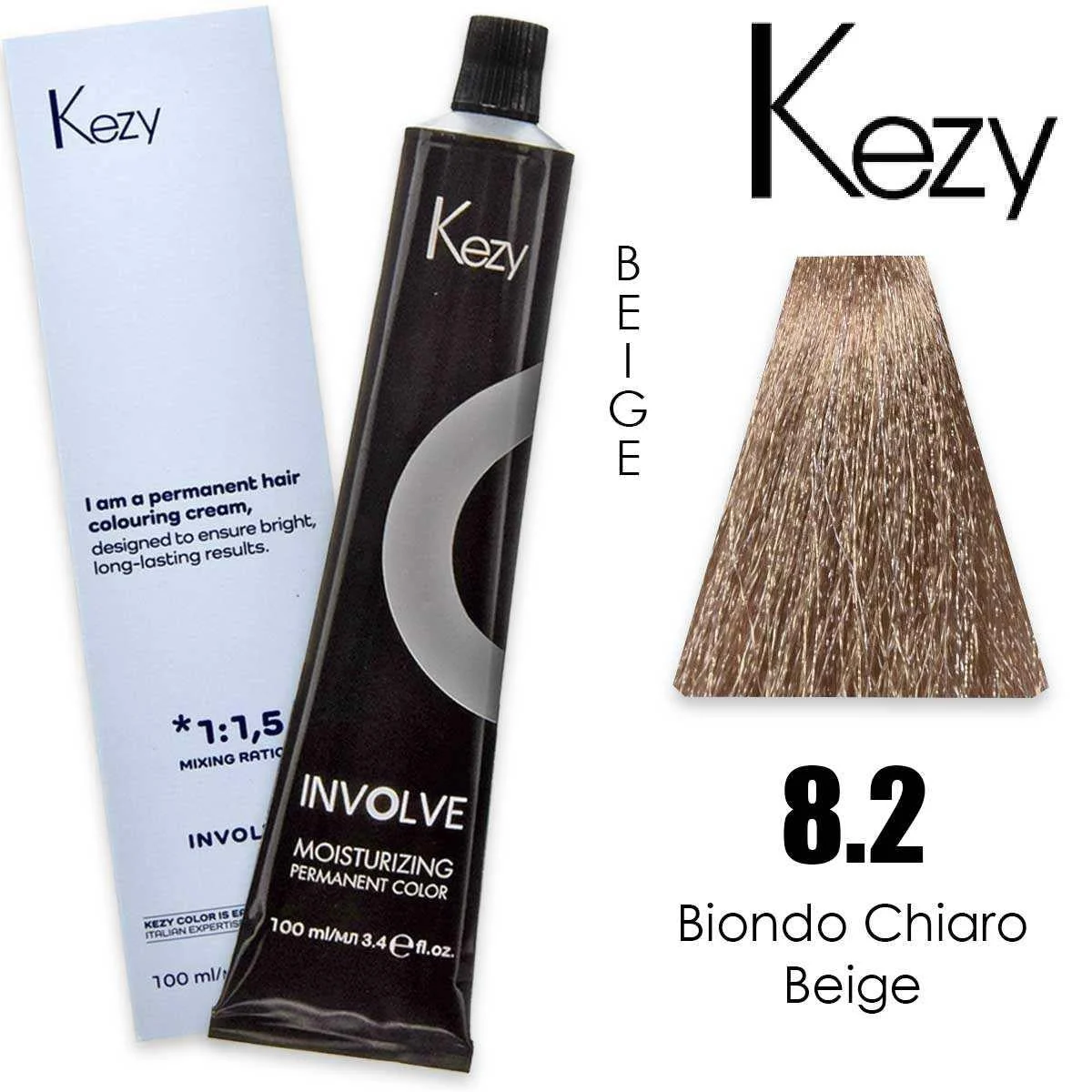 Kezy involve color 100 ml biondo chiaro beige 8.2