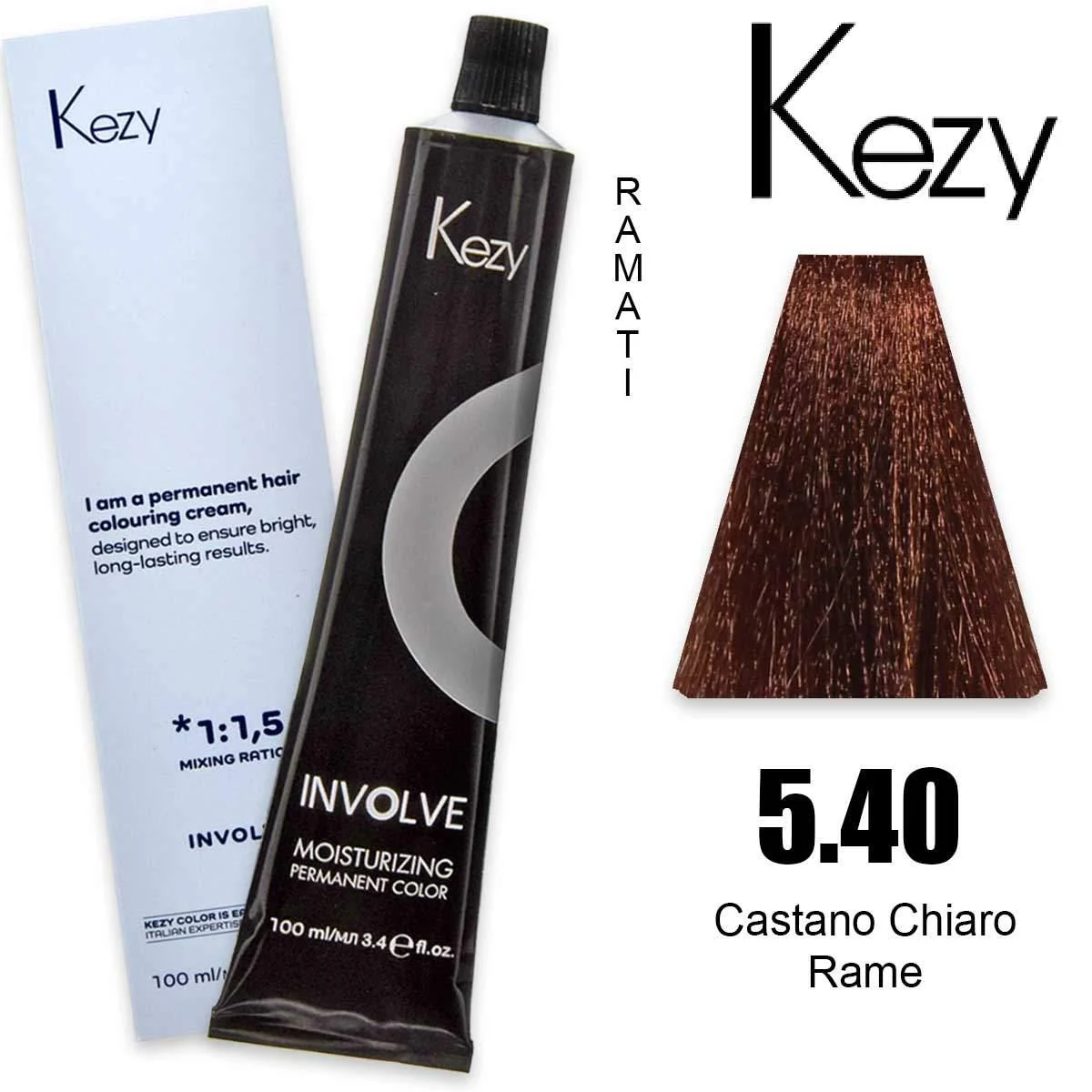 Kezy involve color 100 ml castano chiaro rame 5,40