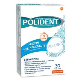Polident Pastillas Originales Limpiadoras 30 pz