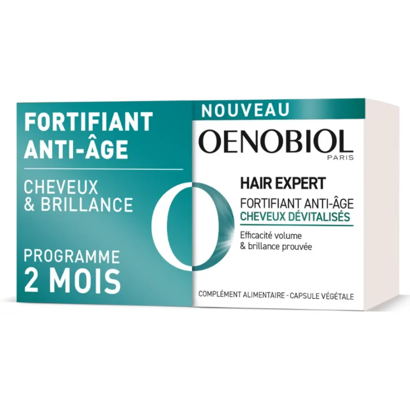 Oenobiol Hair Expert - Rinforzante Antietà Capelli Devitalizzati - Confezione da 2x30 capsule