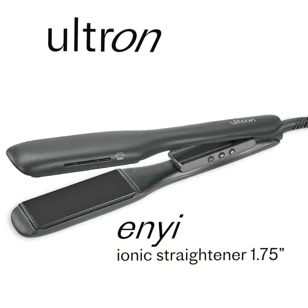 Piastra Ionica Sibel Ultron Enyi 1,75"Nero Opaco