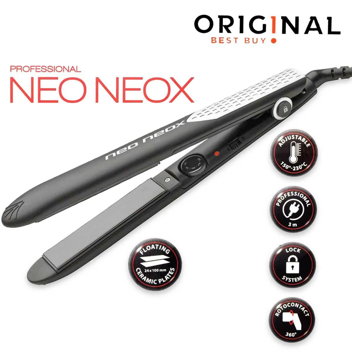 Sibel Ultron Obb Raddrizzatrice Neoneox Nero Opaco/Argento