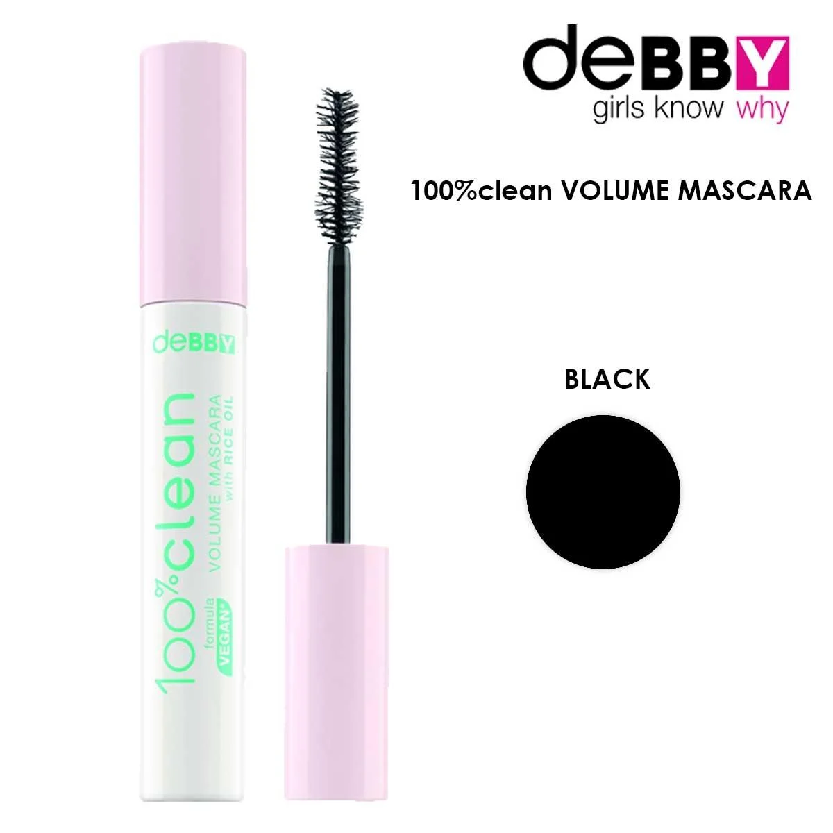 DEBBY 100%CLEAN VOLUME Mascara NERO