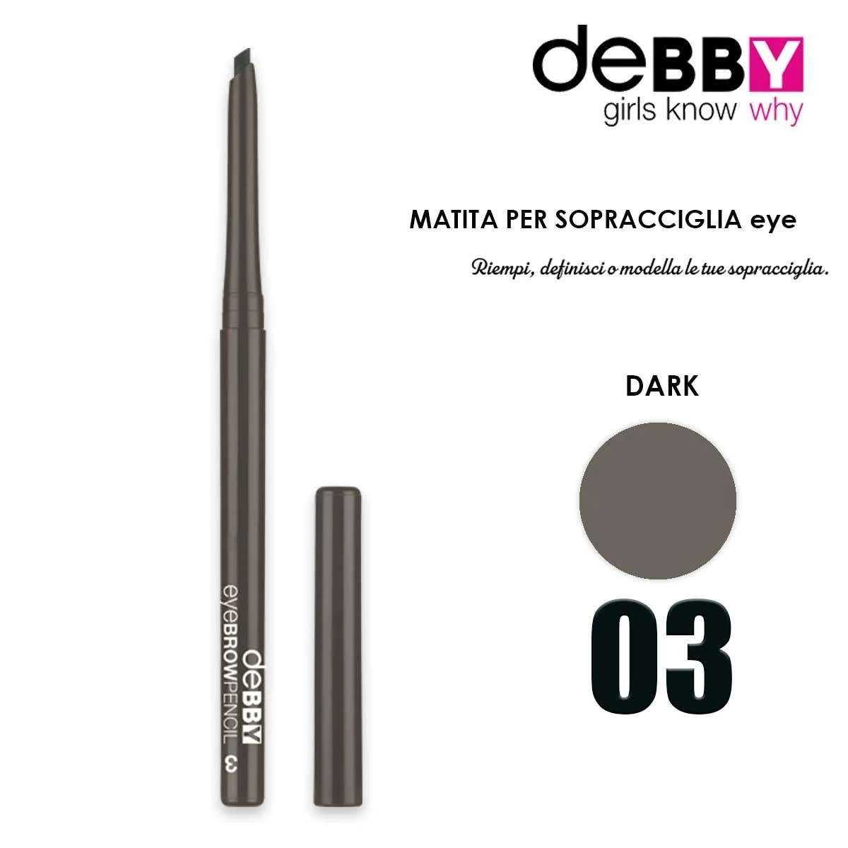 Debby matita sopracciglia waterproof 3