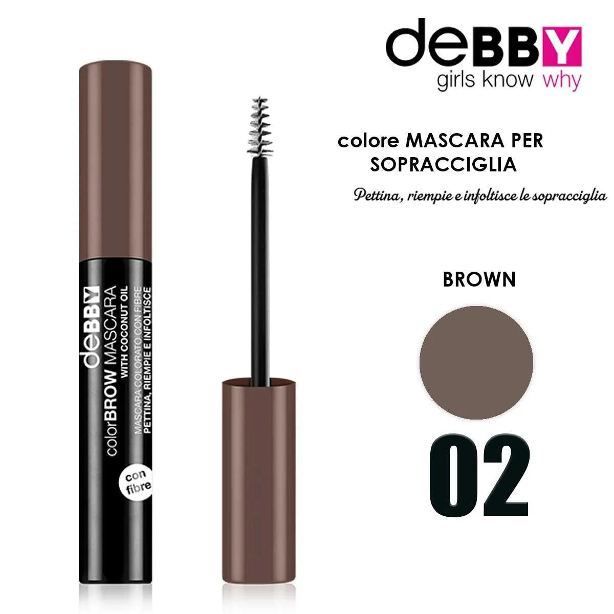 DEBBY COLOR&BROW Mascara 02 castano