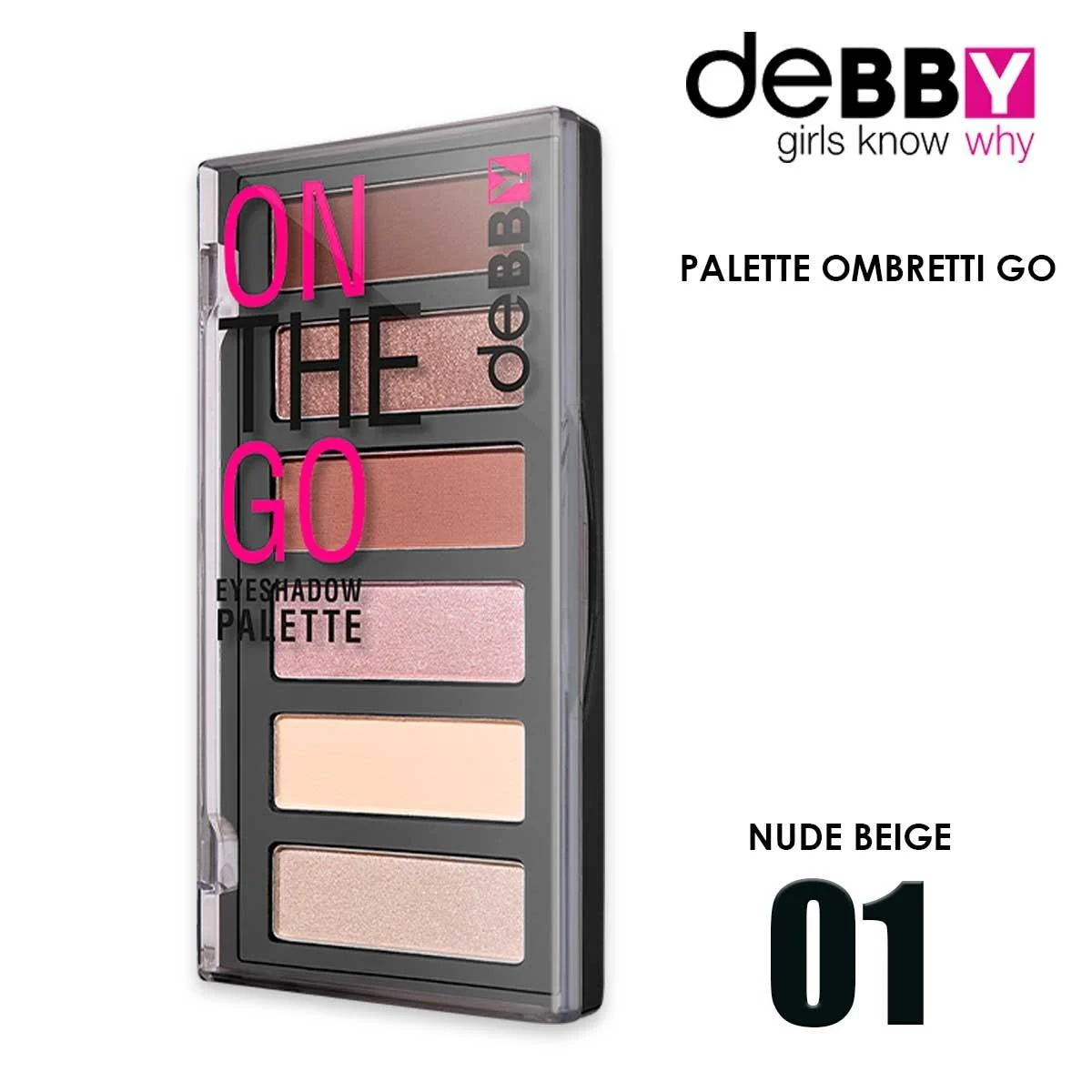 Debby ombretto on the go palette ombretti 01 nude beige