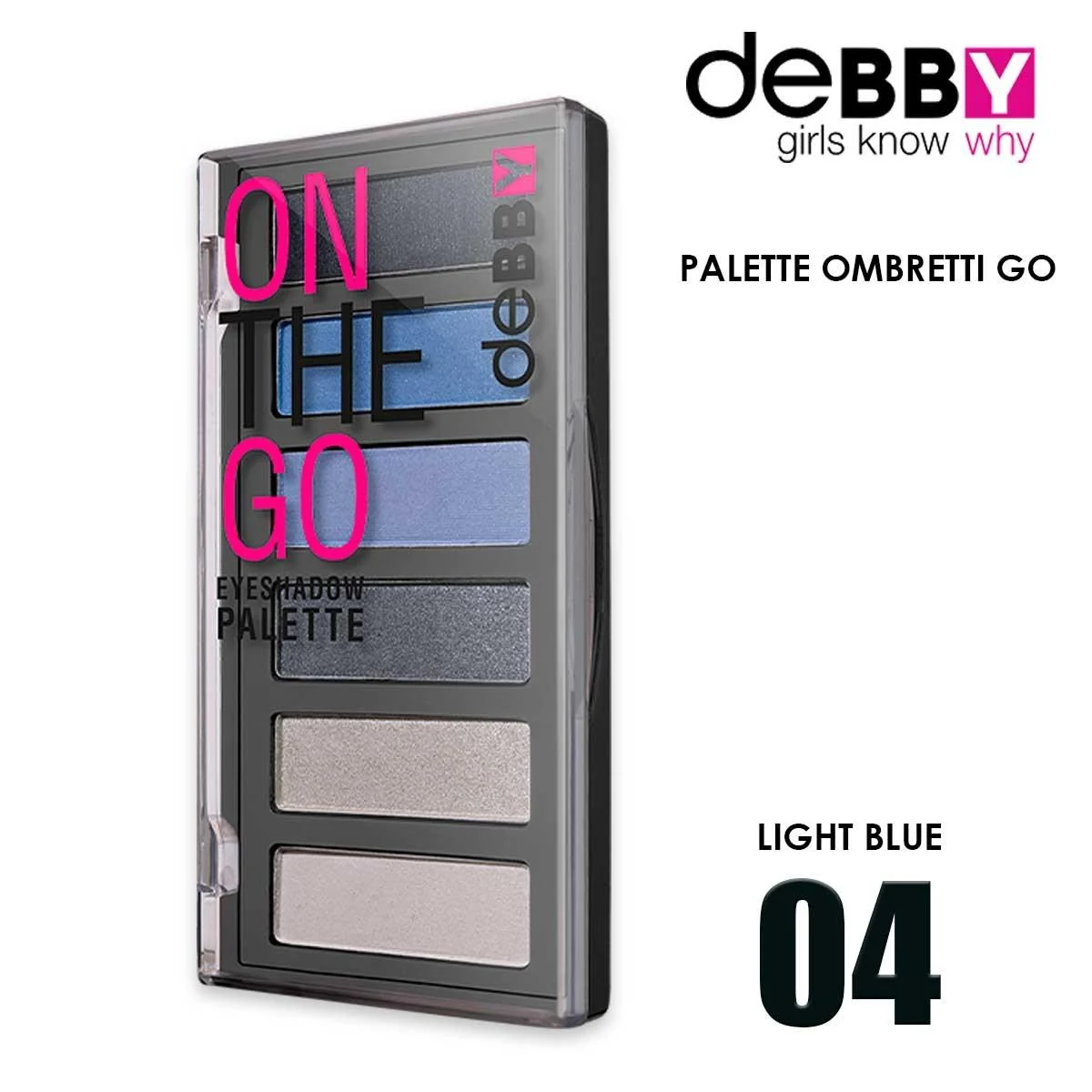 Debby ombretto on the go palette ombretti 04 light blue