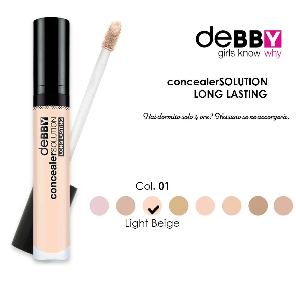Debby correttore solution fluido 01 - light beige