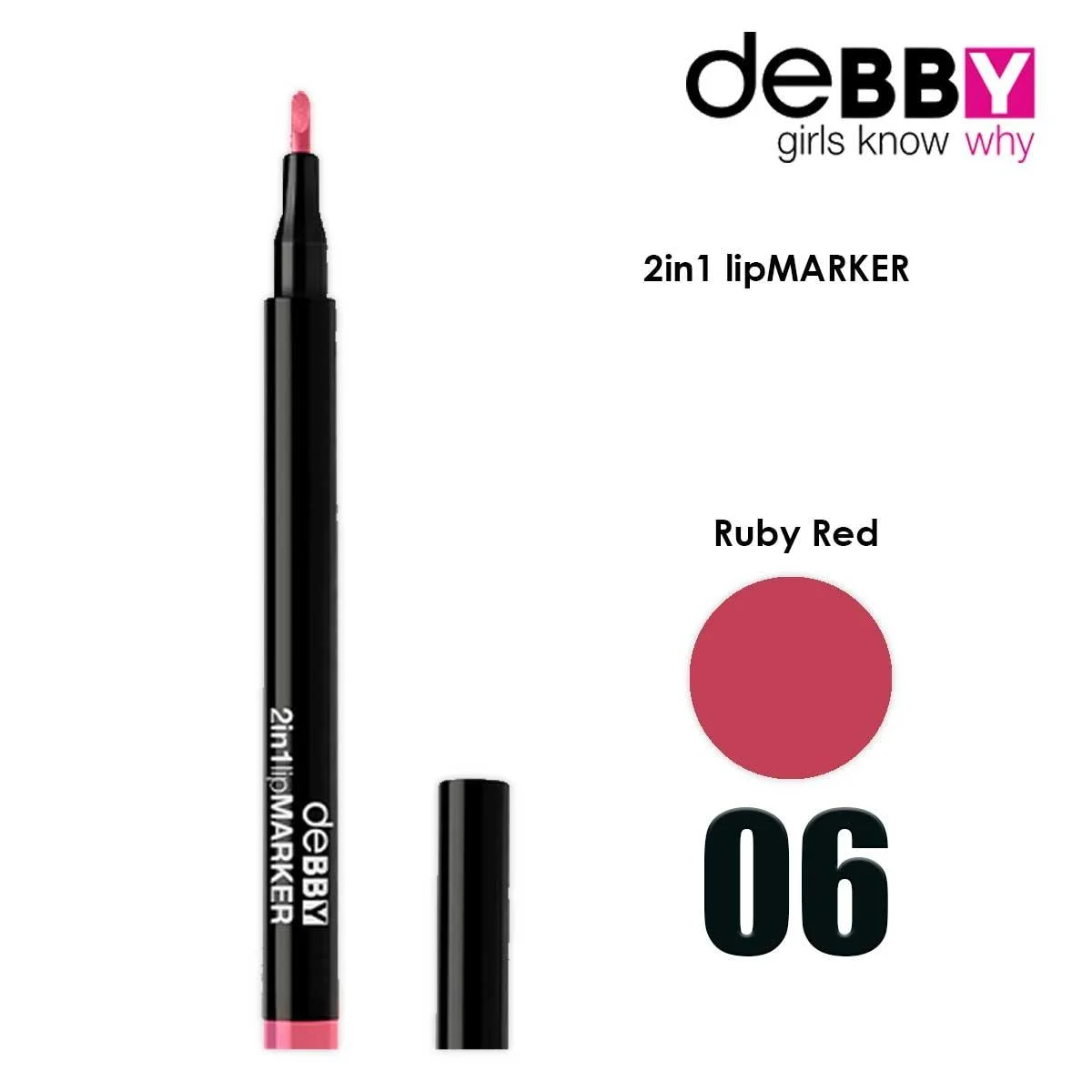 Debby rossetto liquido in penna labbra 2 in 1 col.06