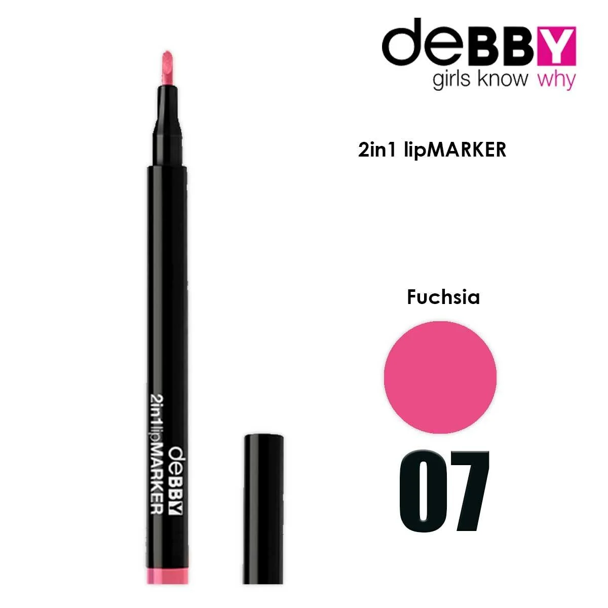 Debby rossetto liquido in penna labbra 2 in 1 col.07